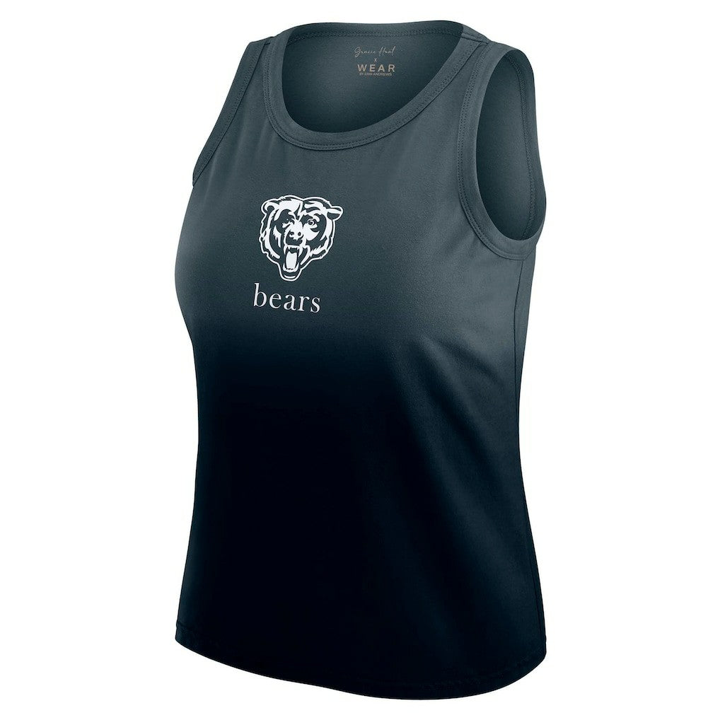 Chicago Bears WEAR by Erin Andrews x Gracie Hunt Women's Ombre Tank Top - Navy - NFL
