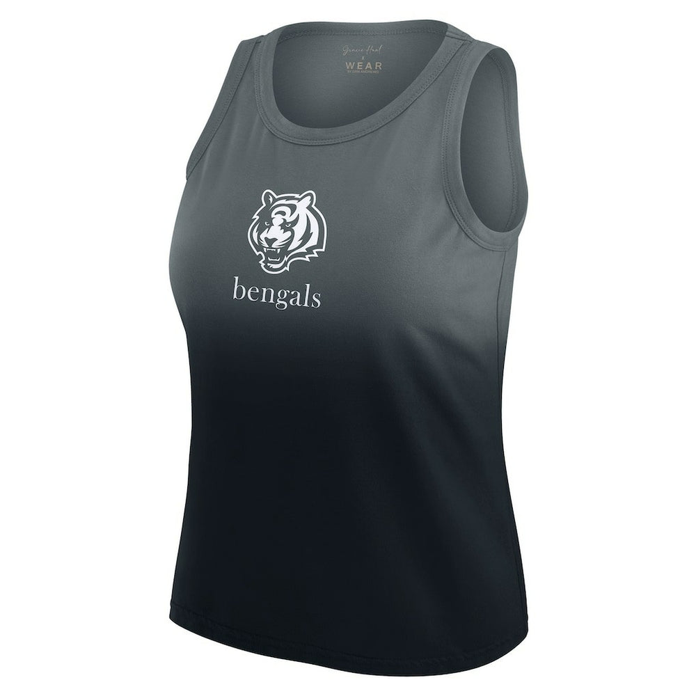 Cincinnati Bengals WEAR by Erin Andrews x Gracie Hunt Women's Ombre Tank Top - Black - NFL