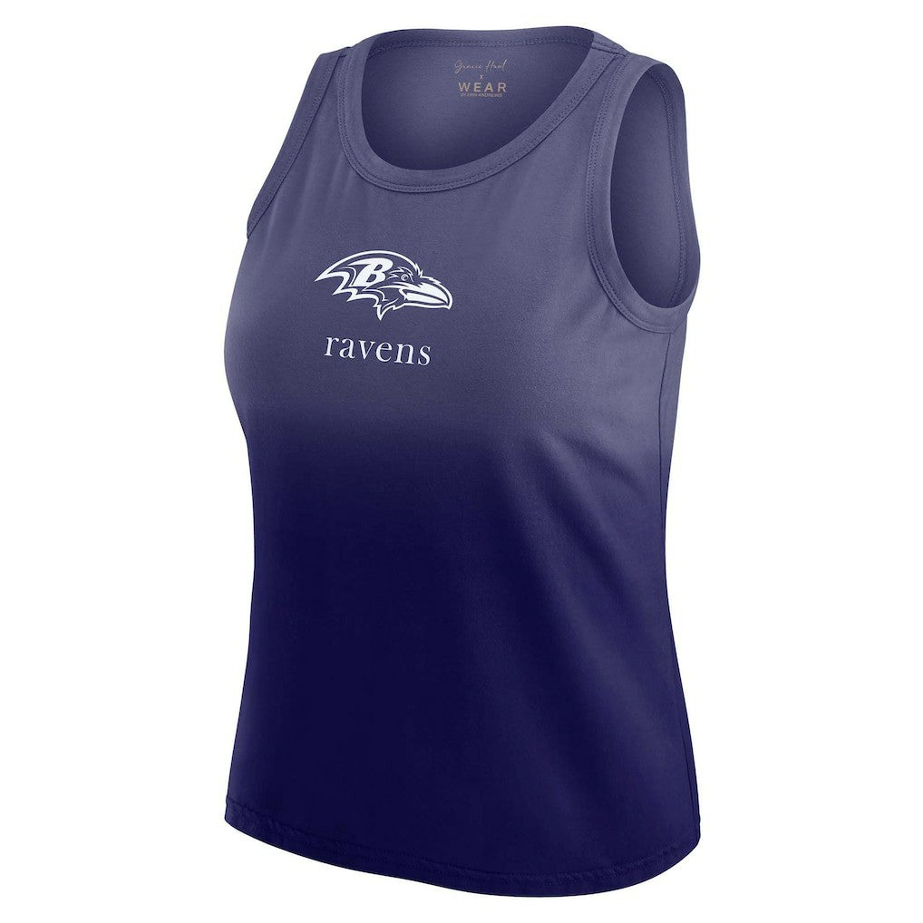 Baltimore Ravens WEAR by Erin Andrews x Gracie Hunt Women's Ombre Tank Top - Purple - NFL
