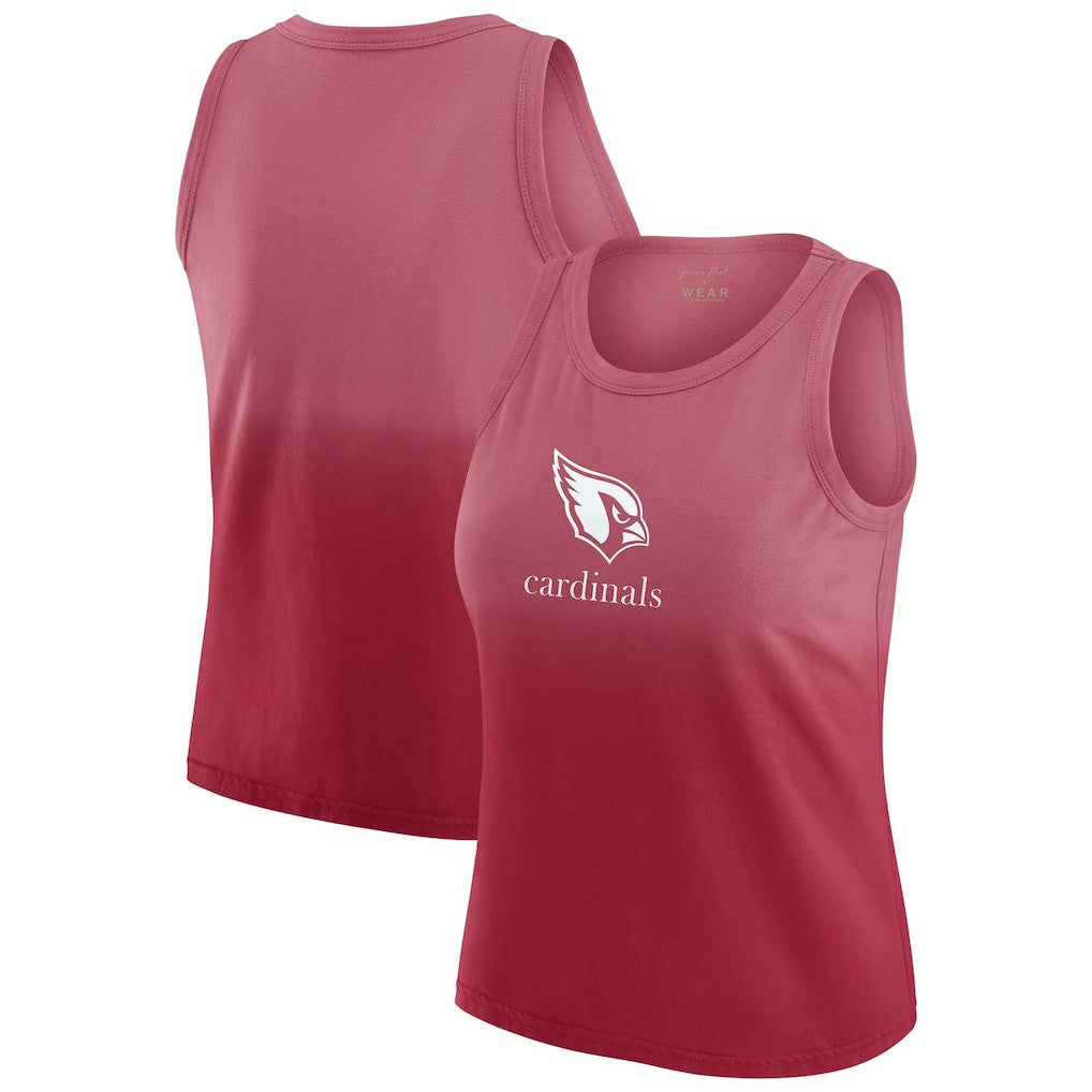 Arizona Cardinals WEAR by Erin Andrews x Gracie Hunt Women's Ombre Tank Top - Cardinal - NFL
