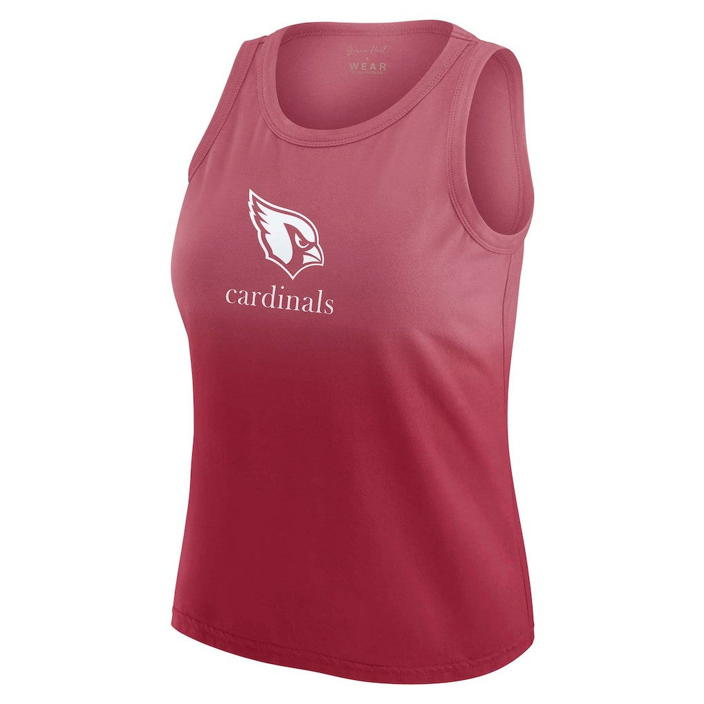 Arizona Cardinals WEAR by Erin Andrews x Gracie Hunt Women's Ombre Tank Top - Cardinal - NFL