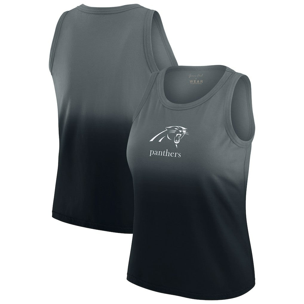 Carolina Panthers WEAR by Erin Andrews x Gracie Hunt Women's Ombre Tank Top - Black - NFL