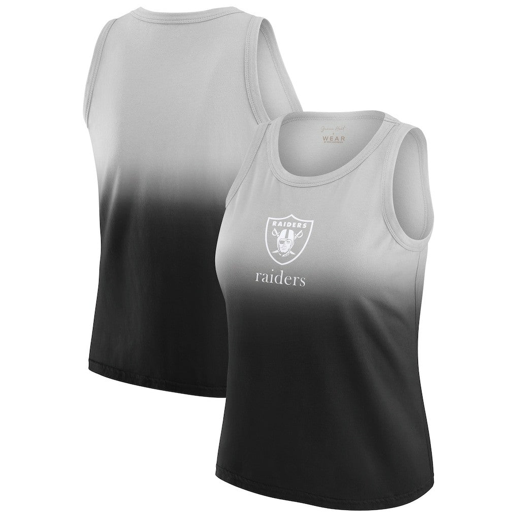 Las Vegas Raiders WEAR by Erin Andrews x Gracie Hunt Women's Ombre Tank Top - Black - NFL