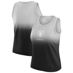 Las Vegas Raiders WEAR by Erin Andrews x Gracie Hunt Women's Ombre Tank Top - Black - NFL