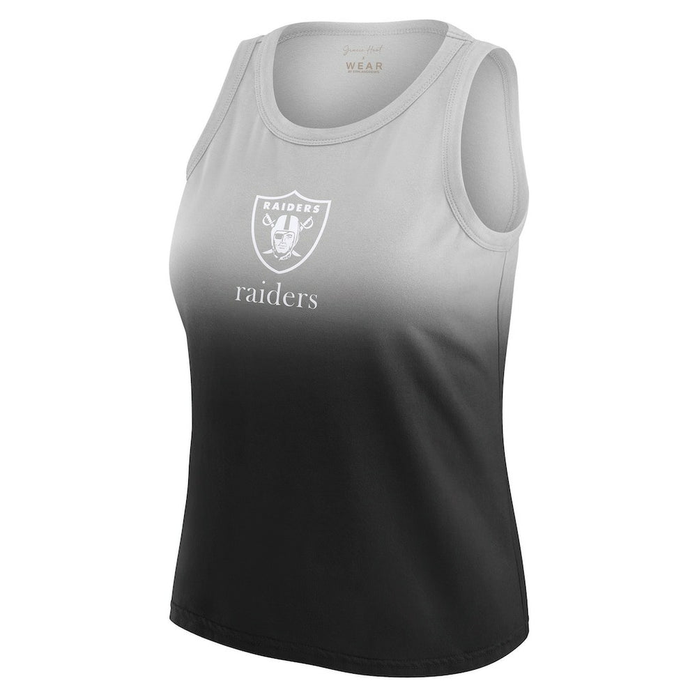Las Vegas Raiders WEAR by Erin Andrews x Gracie Hunt Women's Ombre Tank Top - Black - NFL
