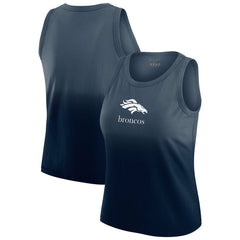 Denver Broncos WEAR by Erin Andrews x Gracie Hunt Women's Ombre Tank Top - Navy - NFL