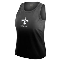New Orleans Saints WEAR by Erin Andrews x Gracie Hunt Women's Ombre Tank Top - Black - NFL
