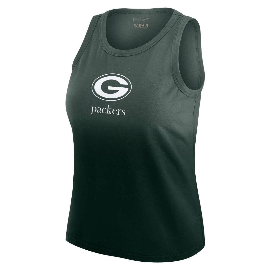 Green Bay Packers WEAR by Erin Andrews x Gracie Hunt Women's Ombre Tank Top - Green - NFL