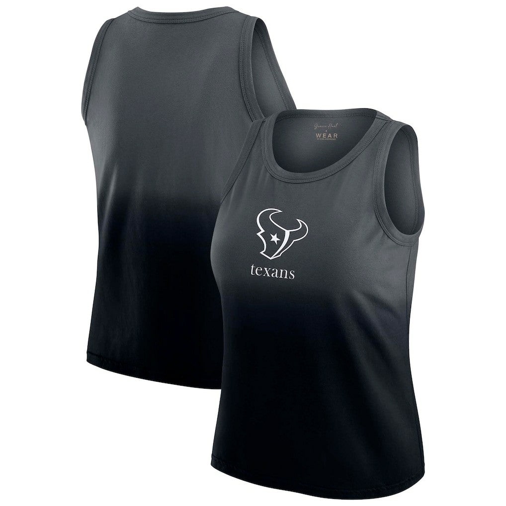 Houston Texans WEAR by Erin Andrews x Gracie Hunt Women's Ombre Tank Top - Navy - NFL