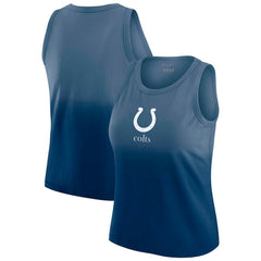 Indianapolis Colts WEAR by Erin Andrews x Gracie Hunt Women's Ombre Tank Top - Heather Navy - NFL