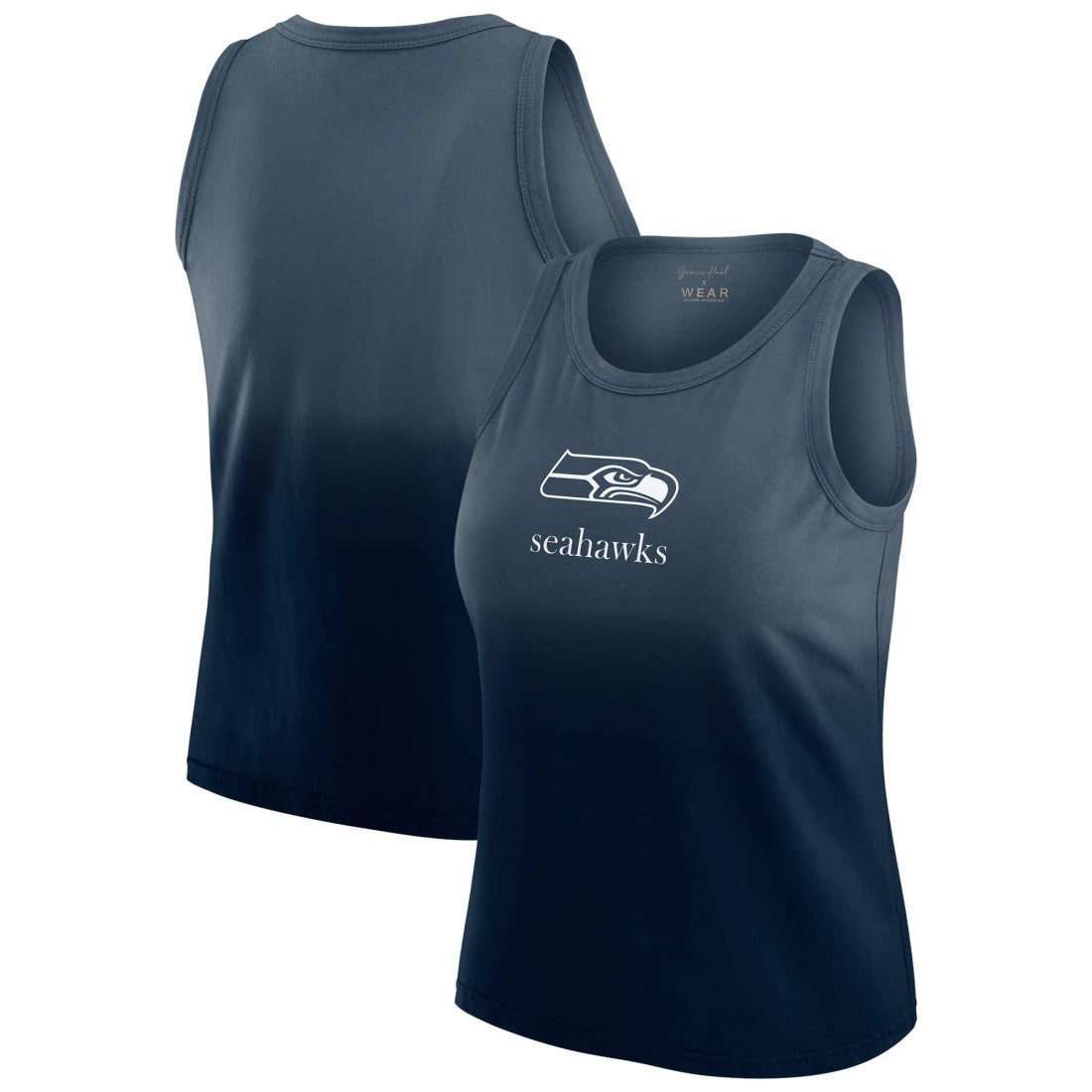 Seattle Seahawks WEAR by Erin Andrews x Gracie Hunt Women's Ombre Tank Top - Navy - NFL