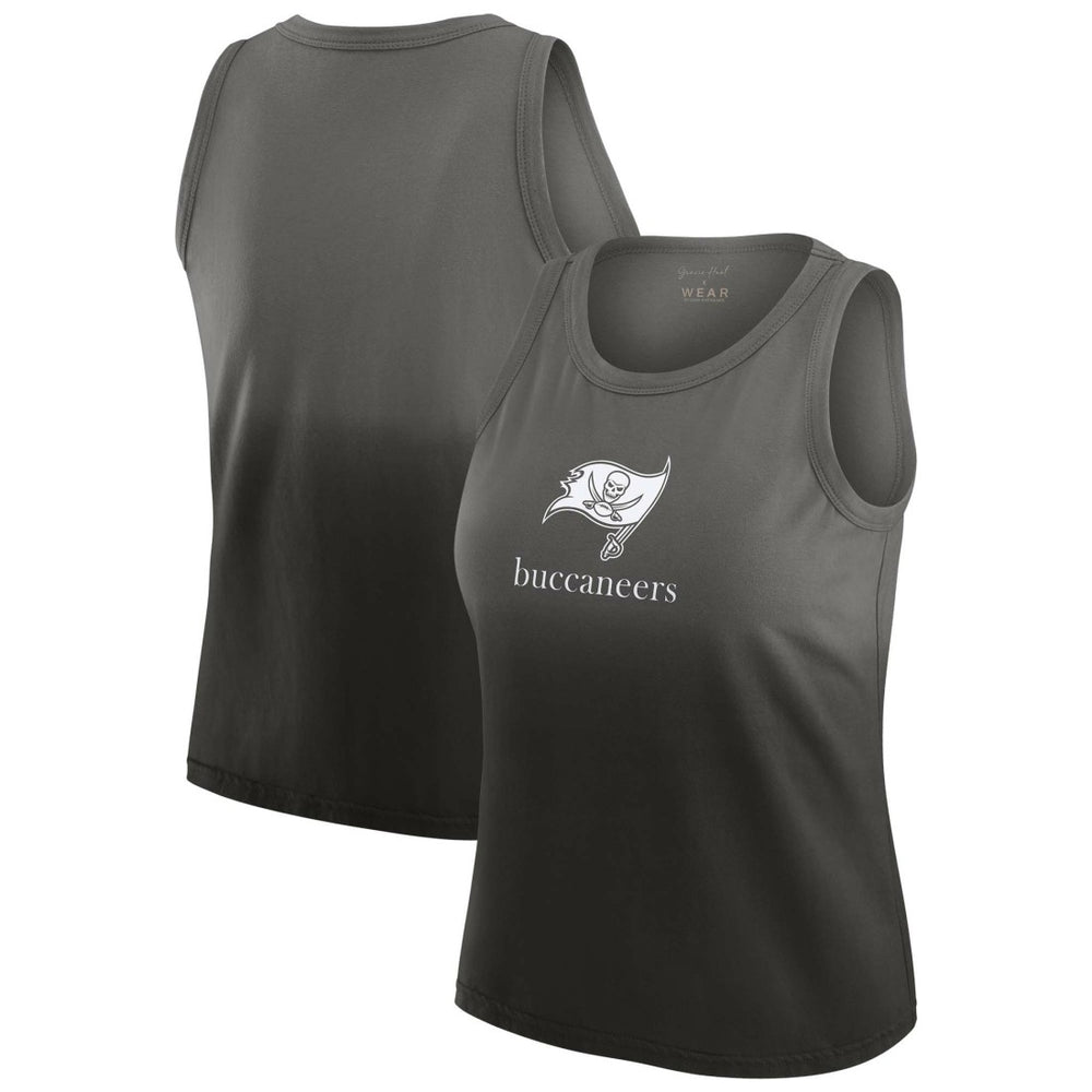 Tampa Bay Buccaneers WEAR by Erin Andrews x Gracie Hunt Women's Ombre Tank Top - Pewter - NFL
