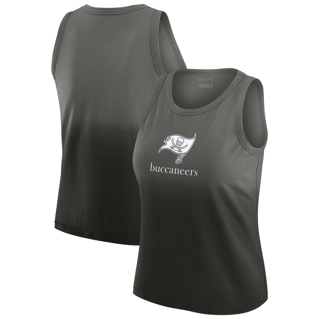 Tampa Bay Buccaneers WEAR by Erin Andrews x Gracie Hunt Women's Ombre Tank Top - Pewter - NFL