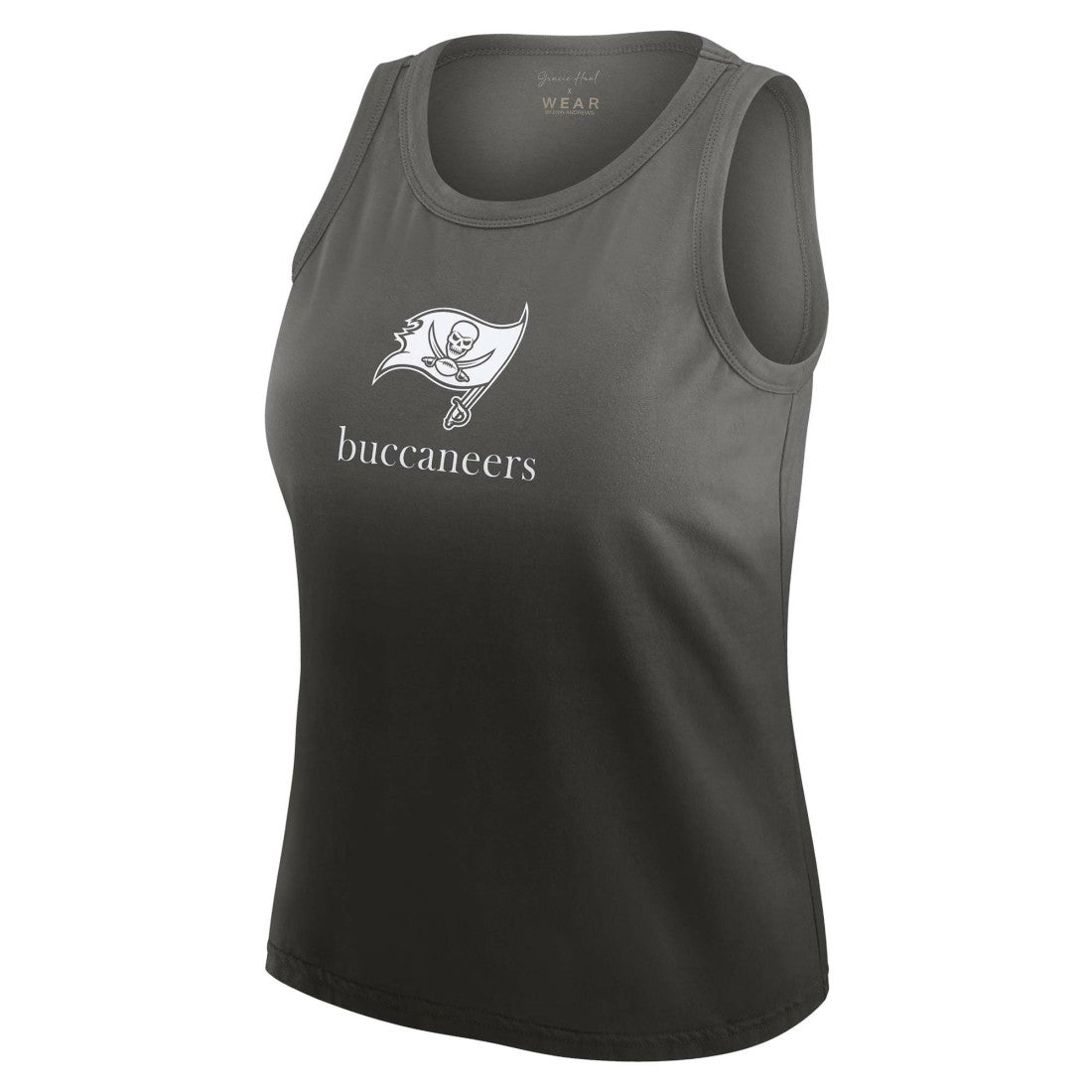 Tampa Bay Buccaneers WEAR by Erin Andrews x Gracie Hunt Women's Ombre Tank Top - Pewter - NFL