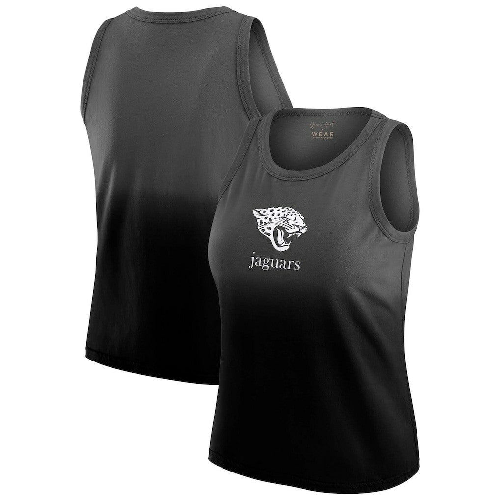 Jacksonville Jaguars WEAR by Erin Andrews x Gracie Hunt Women's Ombre Tank Top - Black - NFL