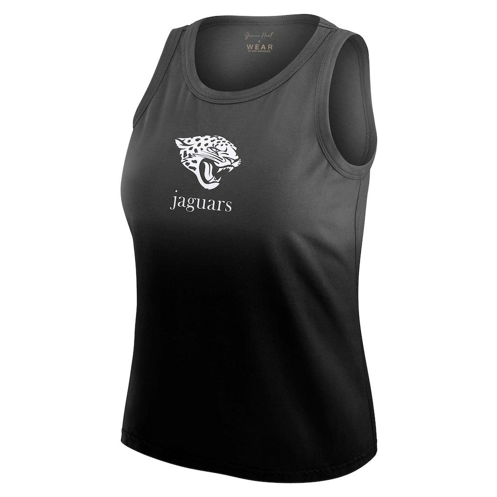 Jacksonville Jaguars WEAR by Erin Andrews x Gracie Hunt Women's Ombre Tank Top - Black - NFL
