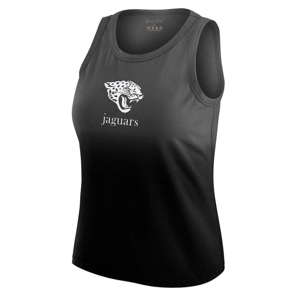 Jacksonville Jaguars WEAR by Erin Andrews x Gracie Hunt Women's Ombre Tank Top - Black - NFL