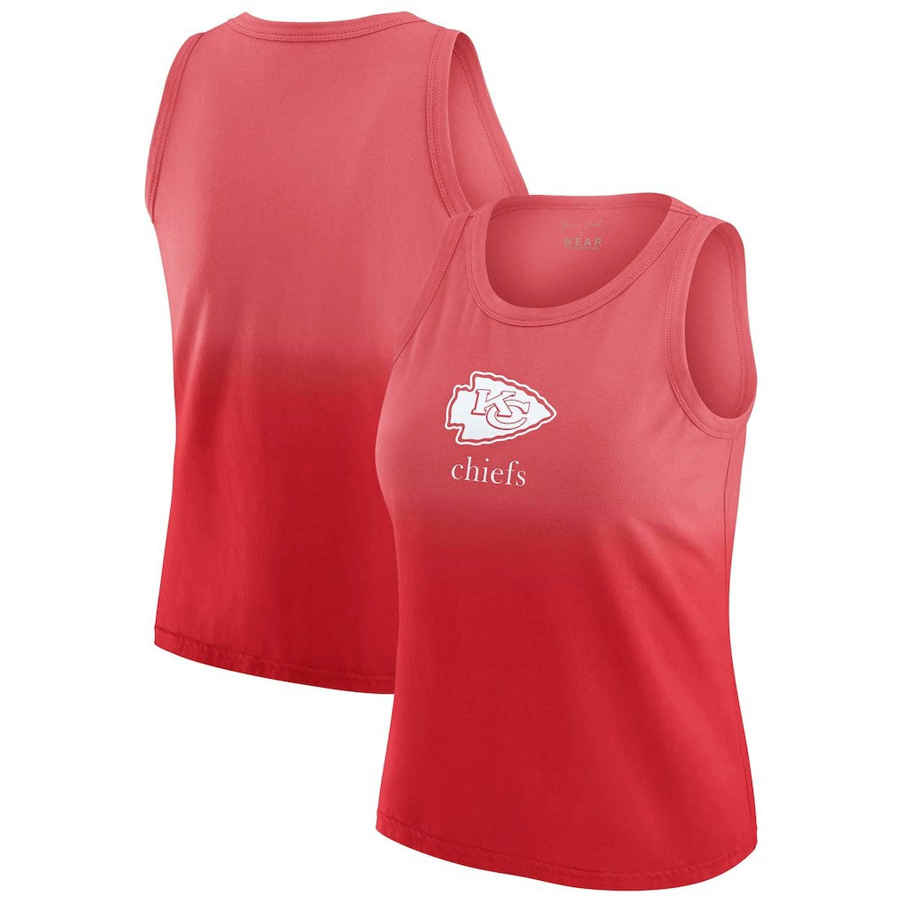 Kansas City Chiefs WEAR by Erin Andrews x Gracie Hunt Women's Ombre Tank Top - Red - NFL