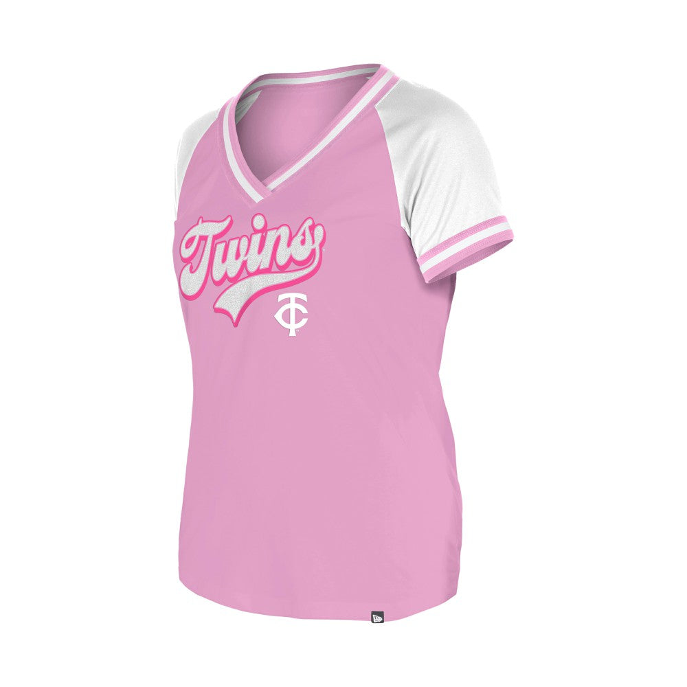 Minnesota Twins New Era Women's Gameday V-Neck T-Shirt Discount