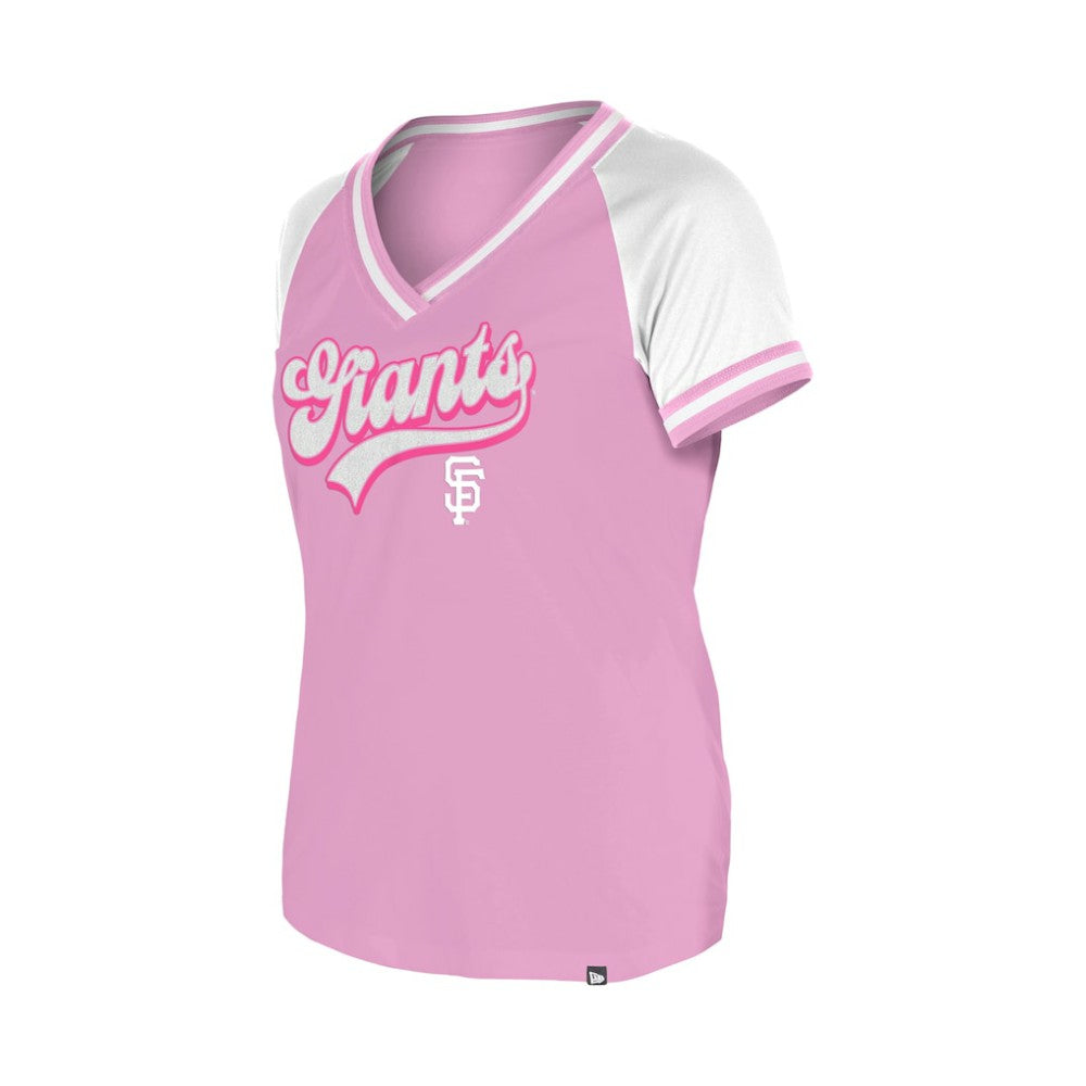 San Francisco Giants New Era Women's Gameday V-Neck T-Shirt Sale