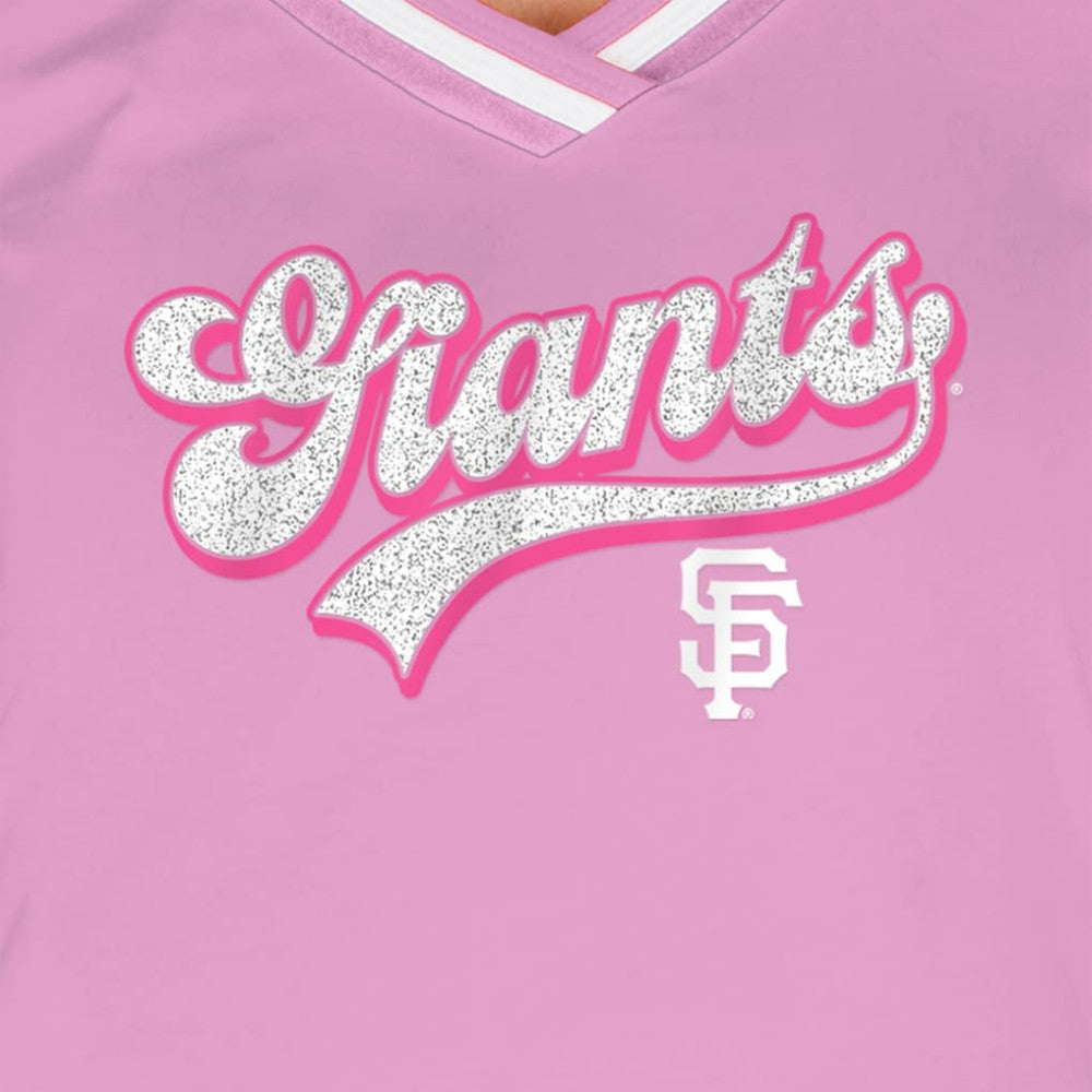 San Francisco Giants New Era Women's Gameday V-Neck T-Shirt Sale