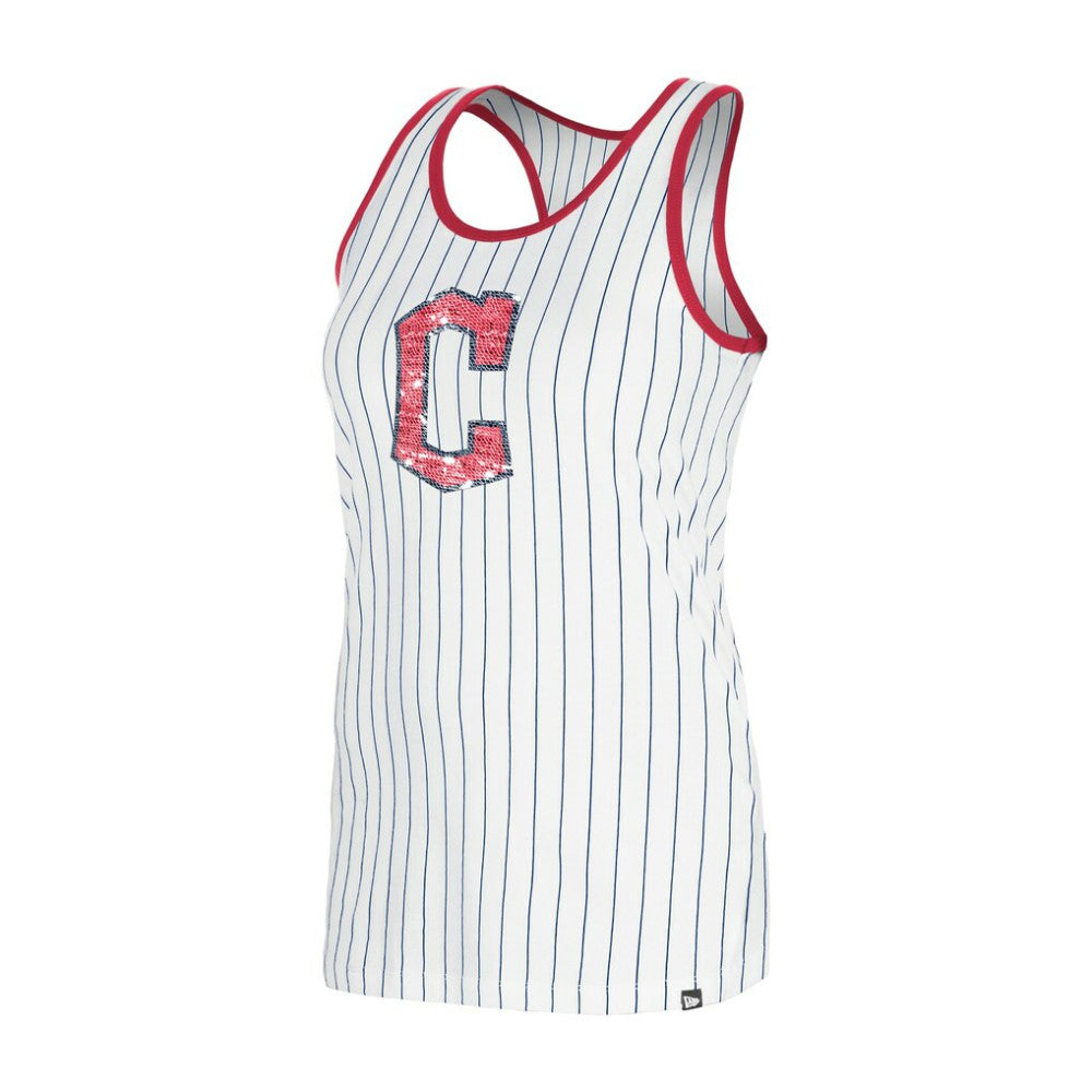 Cleveland Guardians New Era Women's Gameday Pinstripe Tank Top Near Me