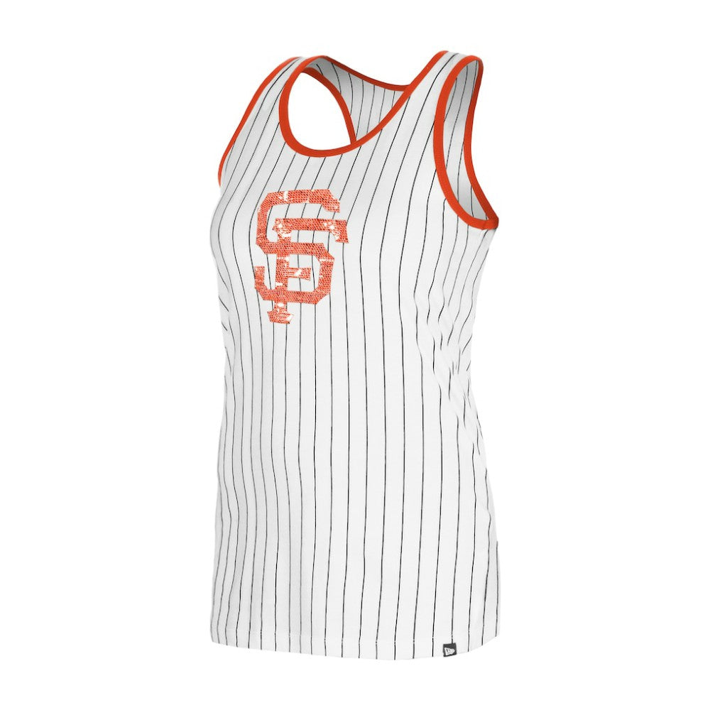 San Francisco Giants New Era Women's Gameday Pinstripe Tank Top Sale