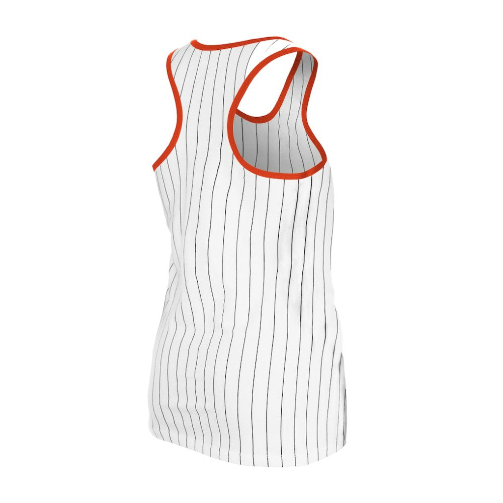 San Francisco Giants New Era Women's Gameday Pinstripe Tank Top Sale