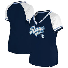 Tampa Bay Rays New Era Women's Gameday Raglan V-Neck T-Shirt Discount