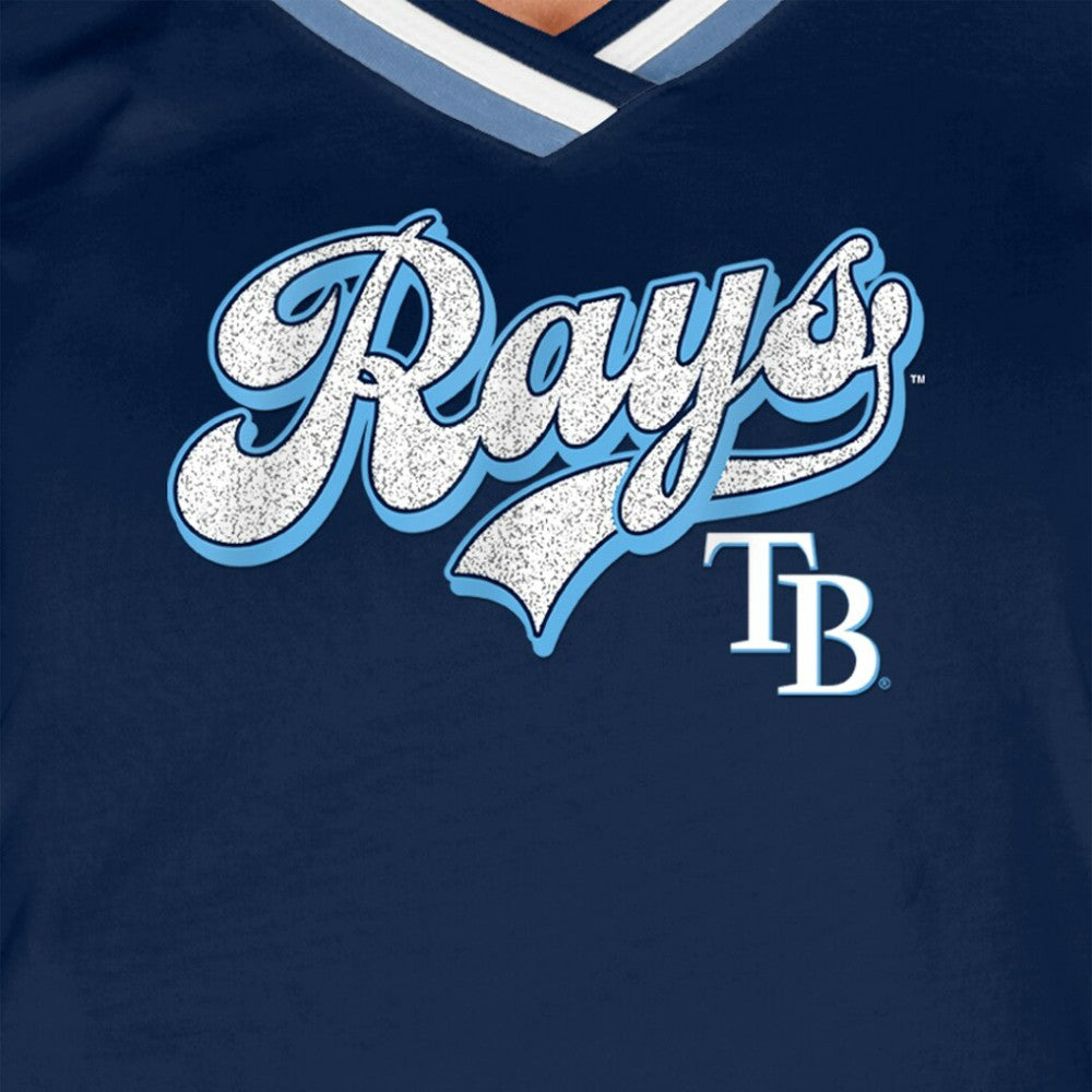 Tampa Bay Rays New Era Women's Gameday Raglan V-Neck T-Shirt Discount
