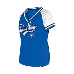 Toronto Blue Jays New Era Women's Gameday Raglan V-Neck T-Shirt Sale