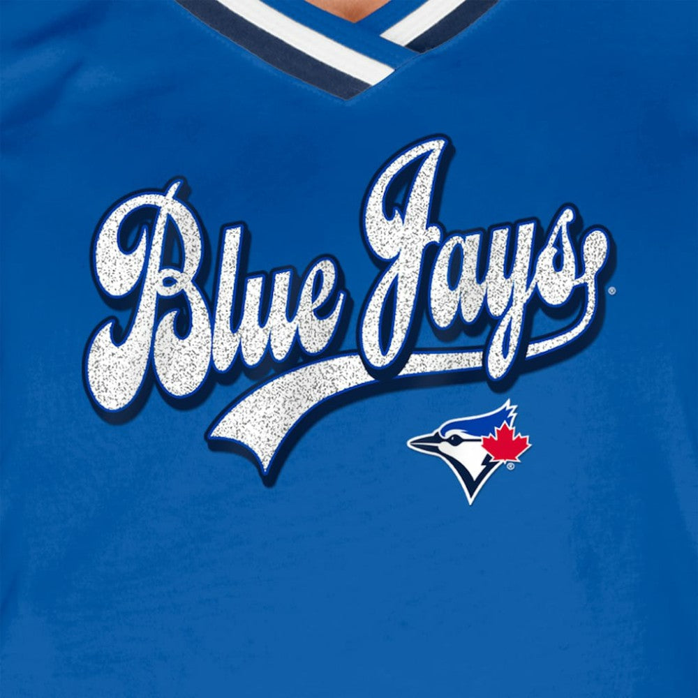 Toronto Blue Jays New Era Women's Gameday Raglan V-Neck T-Shirt Sale
