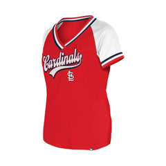 St. Louis Cardinals New Era Women's Gameday Raglan V-Neck T-Shirt Online