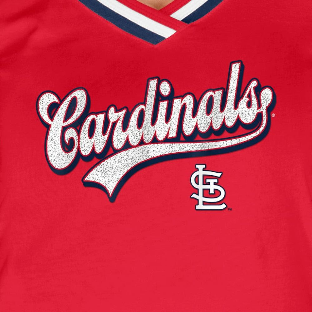 St. Louis Cardinals New Era Women's Gameday Raglan V-Neck T-Shirt Online