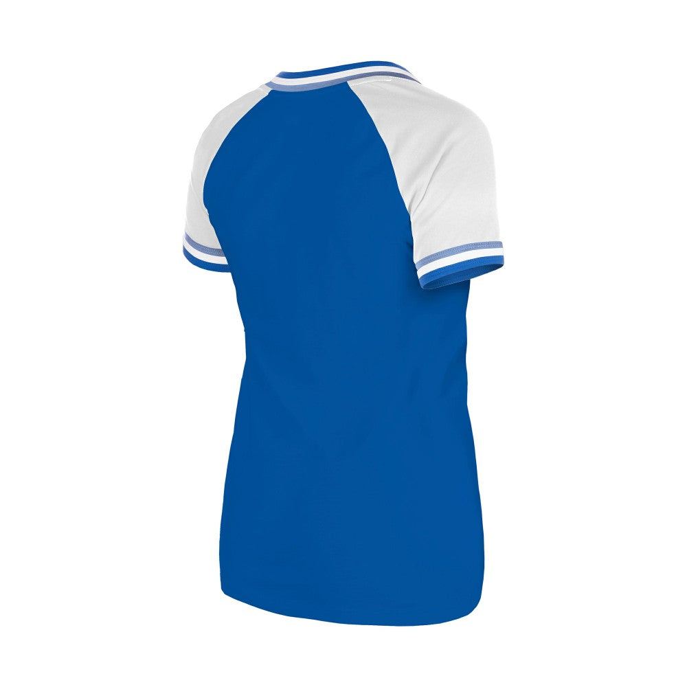 Kansas City Royals New Era Women's Gameday Raglan V-Neck T-Shirt Outlet