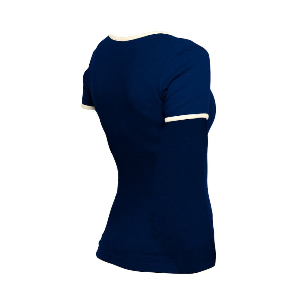 Atlanta Braves New Era Women's Throwback Lace Up T-Shirt Discount