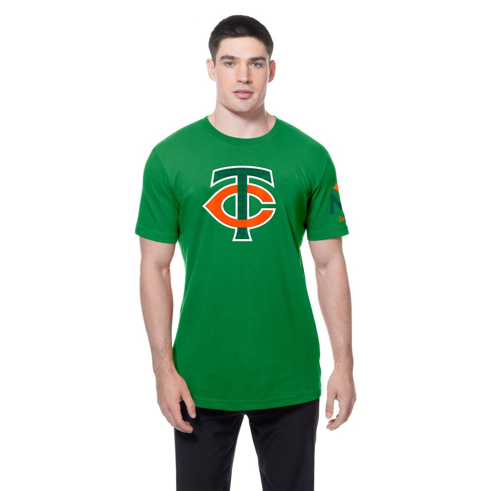 Minnesota Twins New Era St. Patrick's Day Shamrock Fill T-Shirt for sale