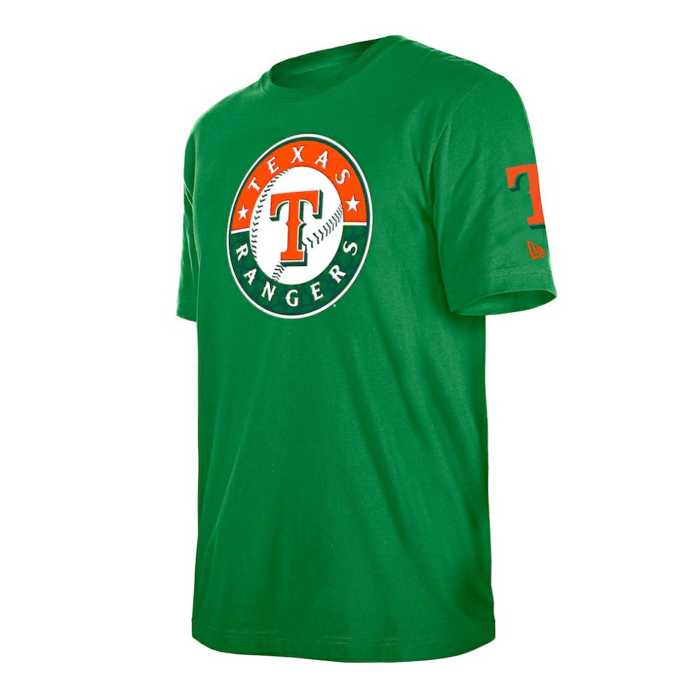 Texas Rangers New Era St. Patrick's Day Shamrock Fill T-Shirt for sale