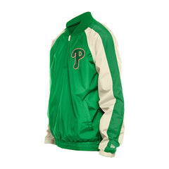 Philadelphia Phillies New Era St. Patrick's Day Ripstop Raglan Quarter-Zip Windbreaker Sale