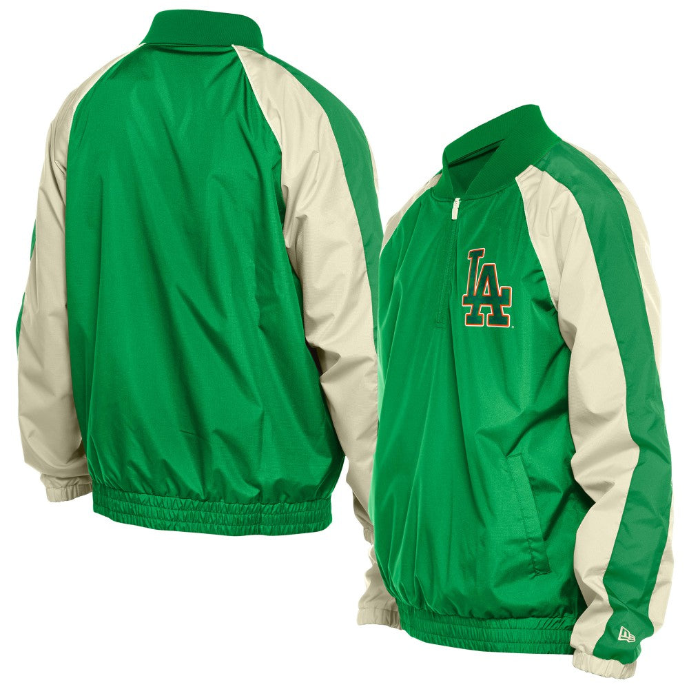 Los Angeles Dodgers New Era St. Patrick's Day Ripstop Raglan Quarter-Zip Windbreaker Near Me