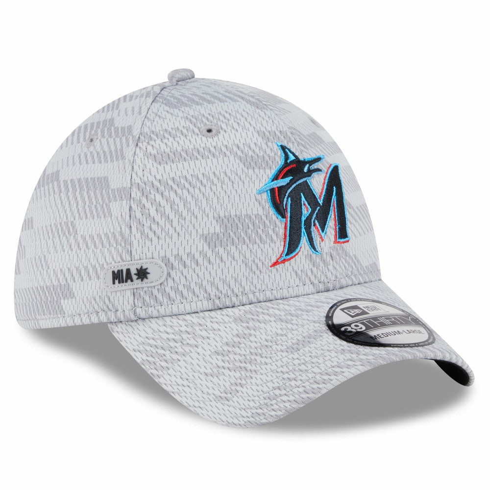 Miami Marlins New Era 2025 MLB Clubhouse 39THIRTY Flex Hat Sale