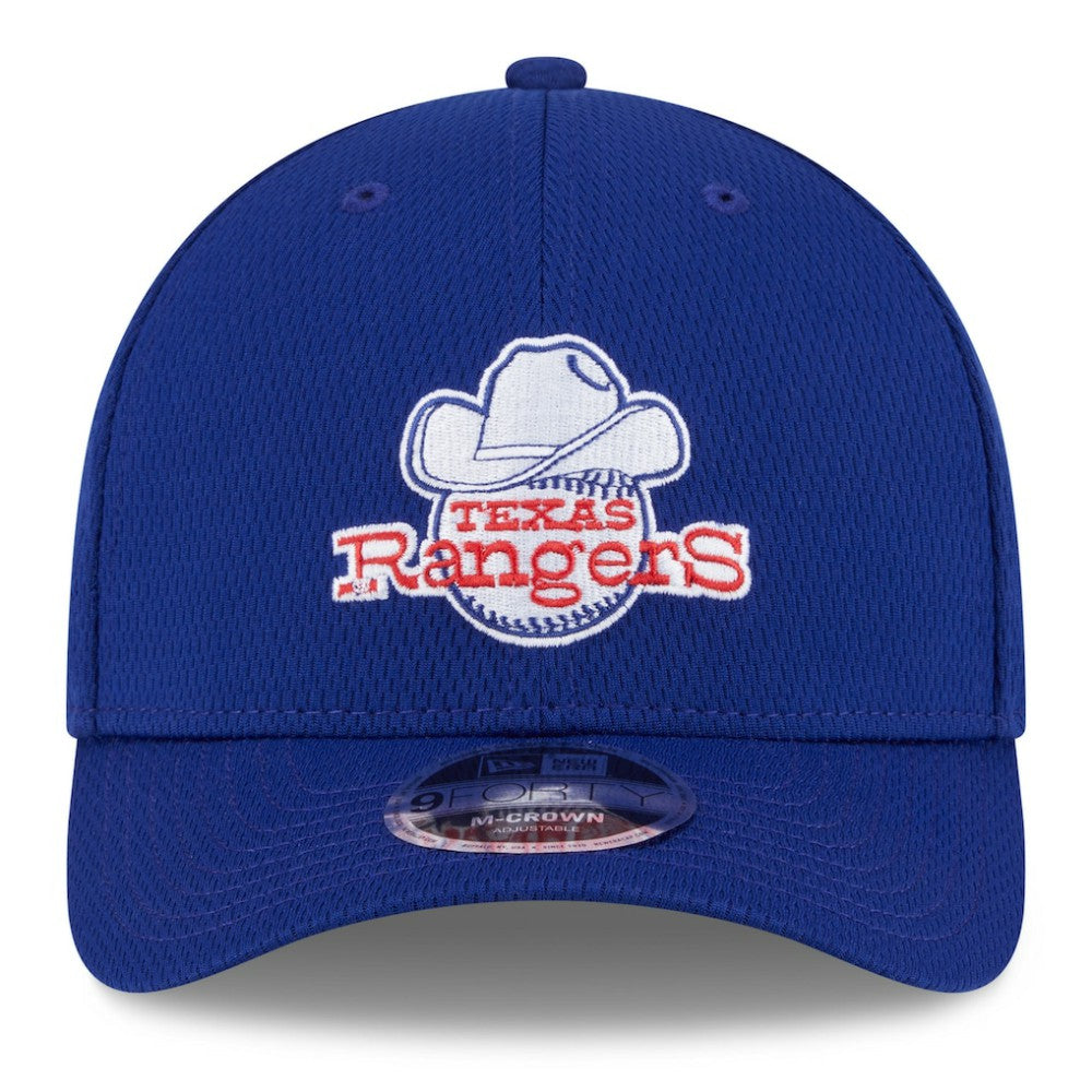 Texas Rangers New Era 2025 MLB Clubhouse 9FORTY M-Crown Adjustable Hat Sale