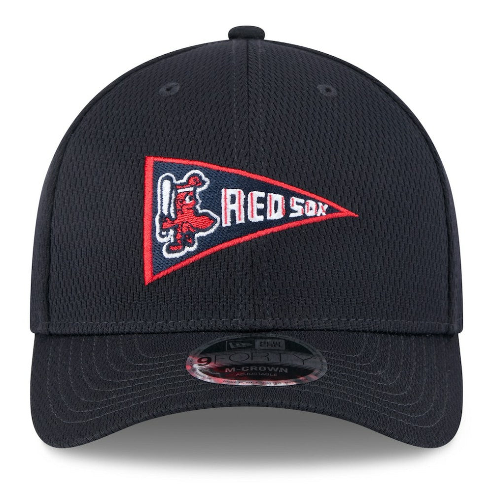 Boston Red Sox New Era 2025 MLB Clubhouse 9FORTY M-Crown Adjustable Hat Discount
