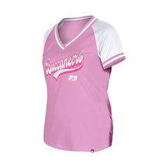 Tampa Bay Buccaneers New Era Women's Mommy & Me V-Neck T-Shirt - Pink - NFL