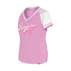 Las Vegas Raiders New Era Women's Mommy & Me V-Neck T-Shirt - Pink - NFL