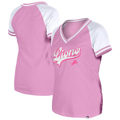 Detroit Lions New Era Women's Mommy & Me V-Neck T-Shirt - Pink - NFL