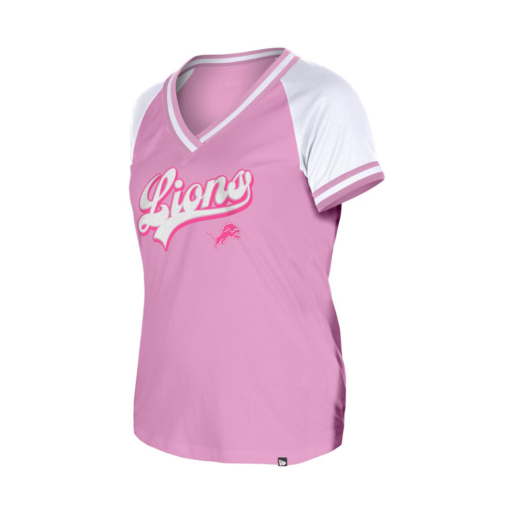 Detroit Lions New Era Women's Mommy & Me V-Neck T-Shirt - Pink - NFL