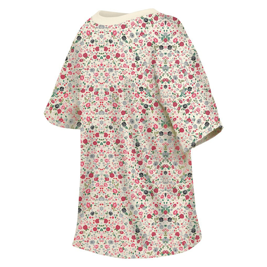 Kansas City Chiefs New Era Women's Glam Game Floral Scoop Neck T-Shirt - Cream - NFL