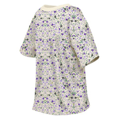 Baltimore Ravens New Era Women's Glam Game Floral Scoop Neck T-Shirt - Cream - NFL