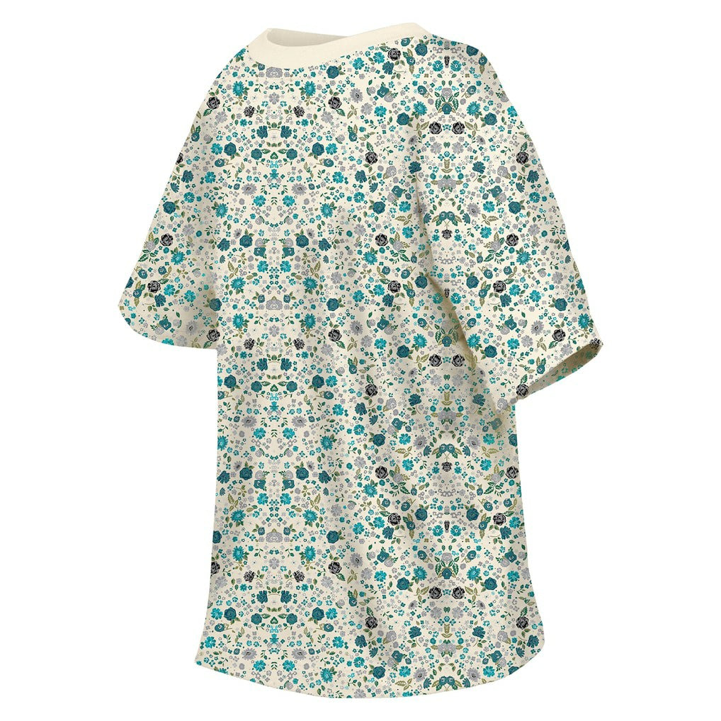 Philadelphia Eagles New Era Women's Glam Game Floral Scoop Neck T-Shirt - Cream - NFL